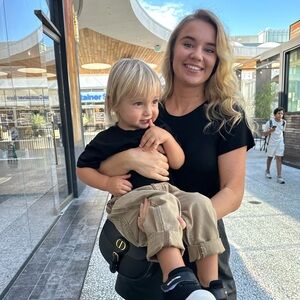 Anine Bing Black Sleeve Tee